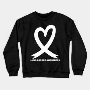 In November We Wear White Lung Cancer Awareness Month 2024 Crewneck Sweatshirt